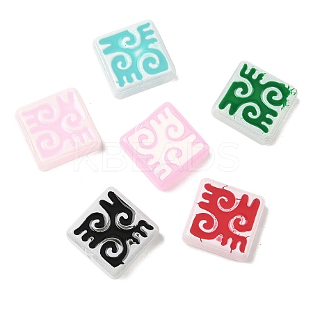 Dyed & Heated Baking Paint Glass Beads LAMP-D004-03-1
