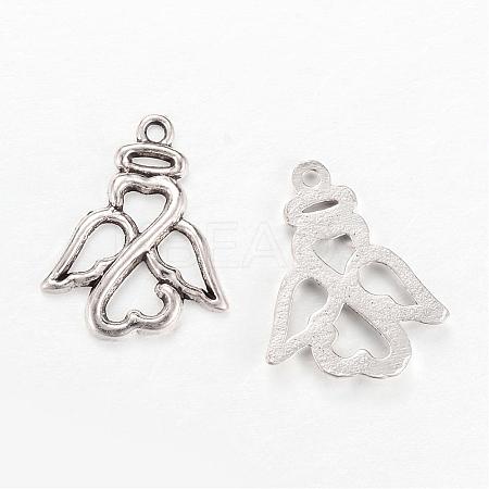 Tibetan Style Alloy Pendants TIBEP-Q063-46AS-RS-1
