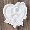 Valentine's Day Heart Couple Rose DIY Wall Decoration Statue Silicone Molds SIL-F007-09-2