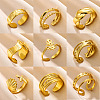 Simple Style 304 Stainless Steel Cuff Rings FS-WG1C3D0-03-2