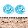 Transparent Acrylic European Beads OACR-E033-25F-3