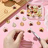 30Pcs 6 Styles Rack Plating Alloy Enamel Pendants ENAM-CJ0006-25-5