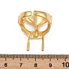 304 Stainless Steel Open Cuff Rings for Women RJEW-K303-07G-3