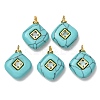 Dyed Synthetic Turquoise Pendants GG-CBAA798-03G-02-1