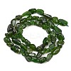Natural Green Diopside Beads Strands G-G464-A01-01-3
