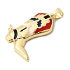 Brass Enamel Pendants KK-A296-48C-G02-2