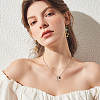 40Pcs 2 Colors Alloy Open Back Bezel Pendants FIND-CD0001-05-8