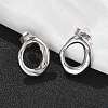 304 Stainless Steel Chunky Oval Studs Earrings for Women LS-EJEW-K306-28P-1