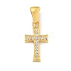 Ion Plating(IP) 304 Stainless Steel Cubic Zirconia Pendants STAS-C102-04C-G-1