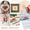 Cotton with Synthetic Fiber Cross Stitch Fabric DIY-WH0671-206A-02-5