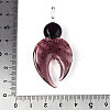 Handmade Silver Foil Lampwork Big Pendants FOIL-N031-01A-3