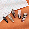 24 Sheets 12 Colors Letter Style Plastic Nail Art Stickers MRMJ-OC0003-21-4