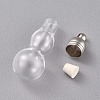 Glass Bottle Pendant Decoration CON-WH0068-70H-2