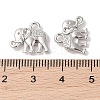 Vintage Elephant Charms PALLOY-ZN-47017-N-FF-3