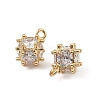 Brass Micro Pave Cubic Zirconia Pendants KK-K374-15G-2