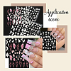 5Pcs 5 Styles Flower & Butterfly PET Nail Art Stickers MRMJ-SP0001-16-5