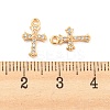 Brass Micro Pave Cubic Zirconia Pendants KK-E090-22G-3