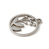 Non-Tarnish 201 Stainless Steel Pendants STAS-E211-03P-2