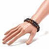 2Pcs 2 Style Natural Wood & Tiger Eye & Synthetic Hematite Stretch Bracelets Set BJEW-JB07940-3