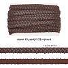 Imitation Leather Braided Lace Ribbon WL-WH0003-02-2