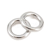 Brass Closed Jump Rings KK-D257-01P-06-2