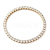 304 Stainless Steel with Clear Cubic Zirconia Link Chain Bracelets for Women BJEW-G754-02G-4