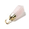 Natural Rose Quartz Pointed Pendants G-P474-02G-03-3