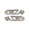 Non-Tarnish 201 Stainless Steel Connector Charms STAS-K251-078P-1