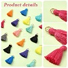 20Pcs 10 Colors Polycotton(Polyester Cotton) Tassel Pendant Decorations FIND-YW0004-57-3