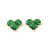Brass Pave Cubic Zirconia Connector Charms KK-L208-04G-02-2