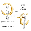 SHEGRACE Unique Design 925 Sterling Silver Stud Earrings JE395A-2