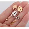 PVD Vacuum Plating 304 Stainless Steel Charms STAS-WH0016-04-RG01-3
