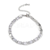 Rack Plating Brass Bracelets for Women BJEW-K244-06B-P-1