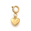 Heart 304 Stainless Steel Pendant Decorations STAS-H202-12G-02-1