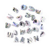 Opaque Rainbow Iridescent Acrylic Beads OACR-P010-23A-1