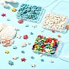 100Pcs 6 Styles Synthetic Turquoise Beads Sets TURQ-FS0001-05-12