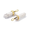 Natural Howlite Pointed Pendants G-G025-01G-43-6