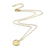 Ion Plating(IP) 304 Stainless Steel Pendant Necklaces for Women NJEW-B080-15G-2