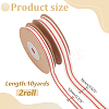 2 Rolls 2 Styles Cotton Striped Ribbons OCOR-WR0001-56A-2