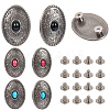 Alloy Decorative Rivets BUTT-CP0001-06B-6