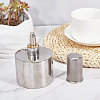 Stainless Steel Screw Thickened Alcohol Lamp Burners AJEW-WH0518-21P-4