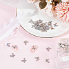 42Pcs 7 Colors Alloy Glass Cabochons MRMJ-SC0001-18-4
