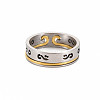 Non-Tarnish Men's 201 Stainless Steel Infinity Finger Rings RJEW-N029-084-2