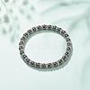 Synthetic Hematite Stretch Bracelet Rhinestone Beaded BJEW-JB08335-01-2