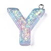 Transparent Epoxy Resin Pendants LS-CRES-S364-002Y-1