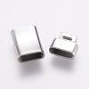 Tarnish Resistant 304 Stainless Steel Bayonet Clasps STAS-F122-35P-4