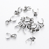 Tarnish Resistant 304 Stainless Steel Pendant Pinch Bails STAS-H443-30P-1