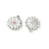 304 Stainless Steel Rhinestone Pendants STAS-L308-07P-2