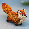 Resin Totem Fox Figurines WG15594-01-1