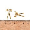 304 Stainless Steel Micro Pave Clear Cubic Zirconia Stud Earrings EJEW-I318-01G-05-5